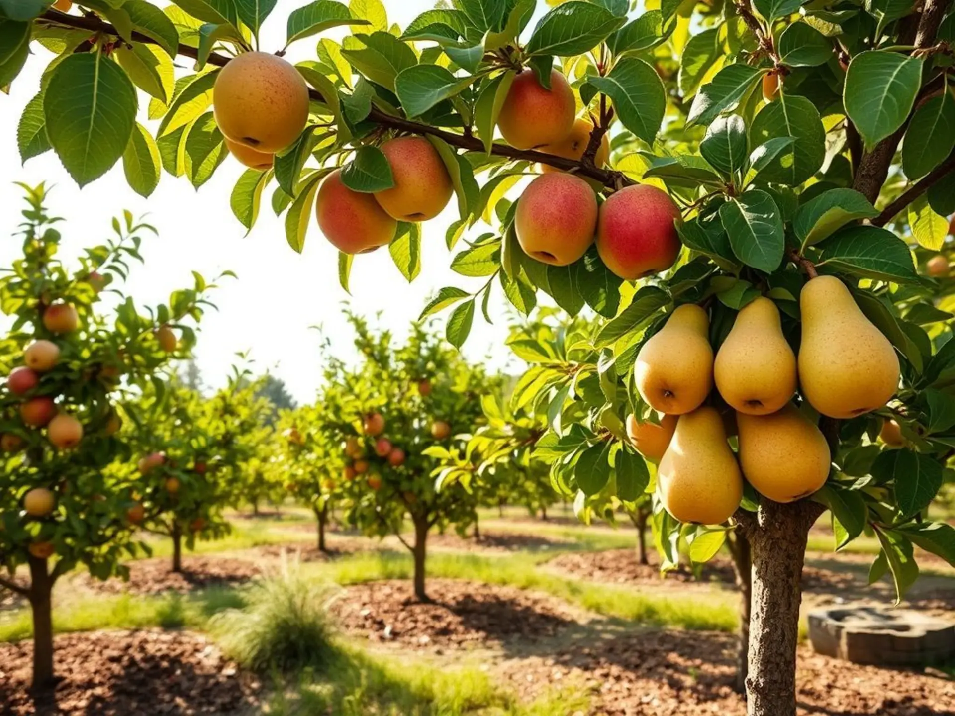 Строительные работы: Уход за плодовыми деревьями на участке