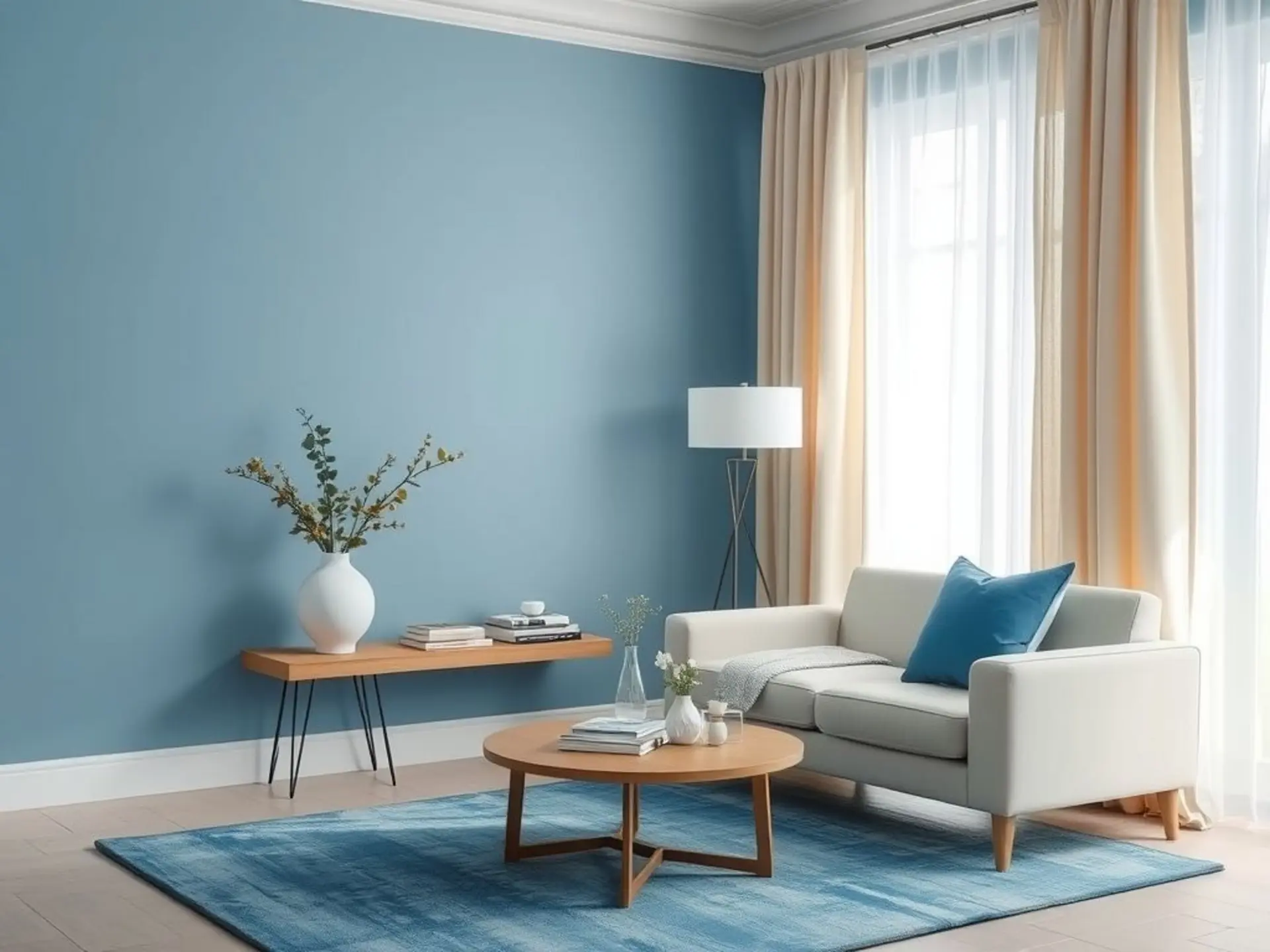 Сочетания цветов в интерьере: как выбрать идеальный компаньон для голубого