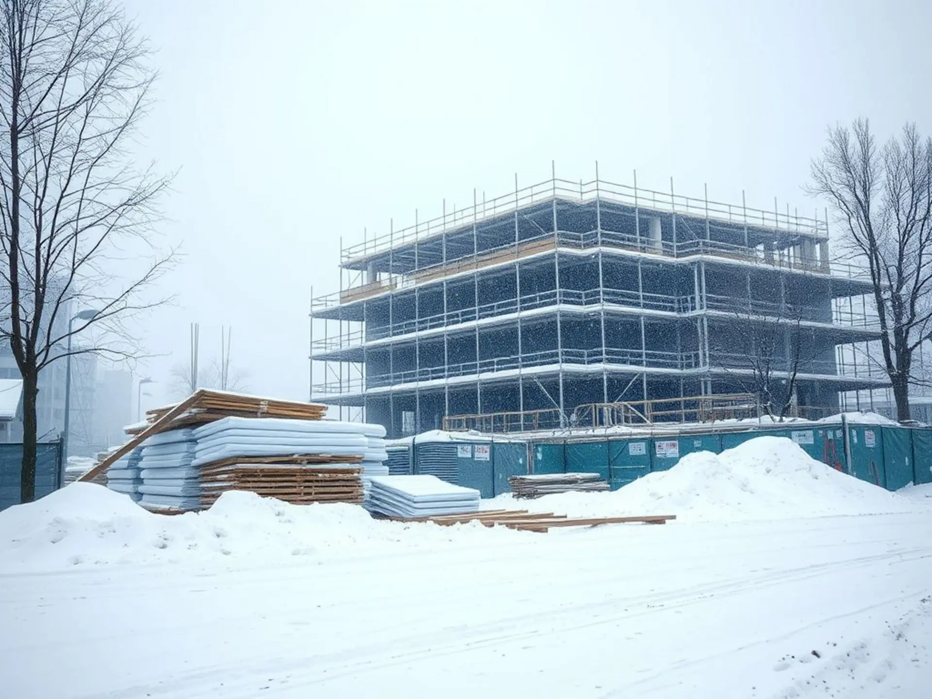 Зимнее строительство: реальная стоимость и выгоды