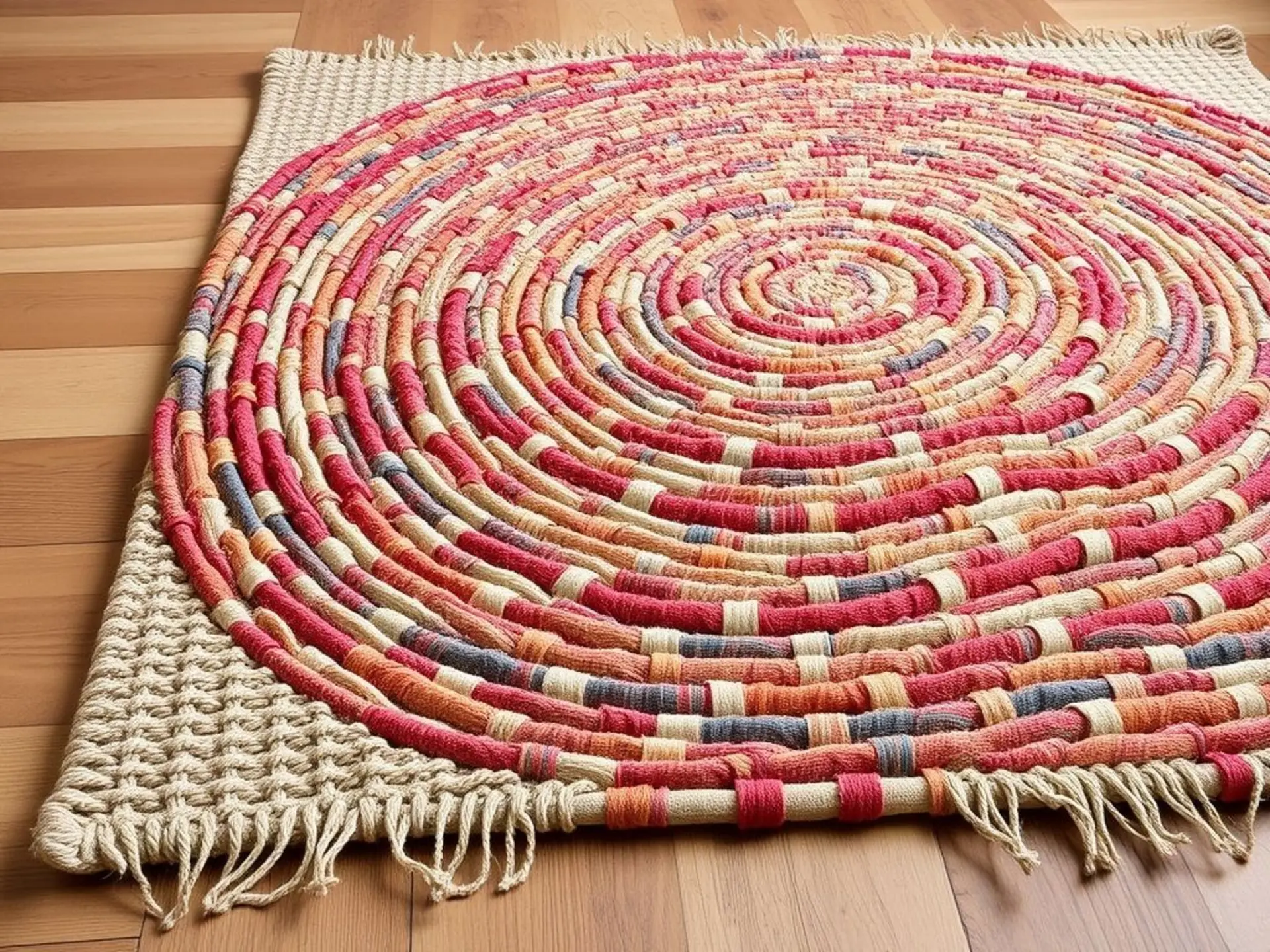 DIY: Коврик из старых вещей для дома и дачи