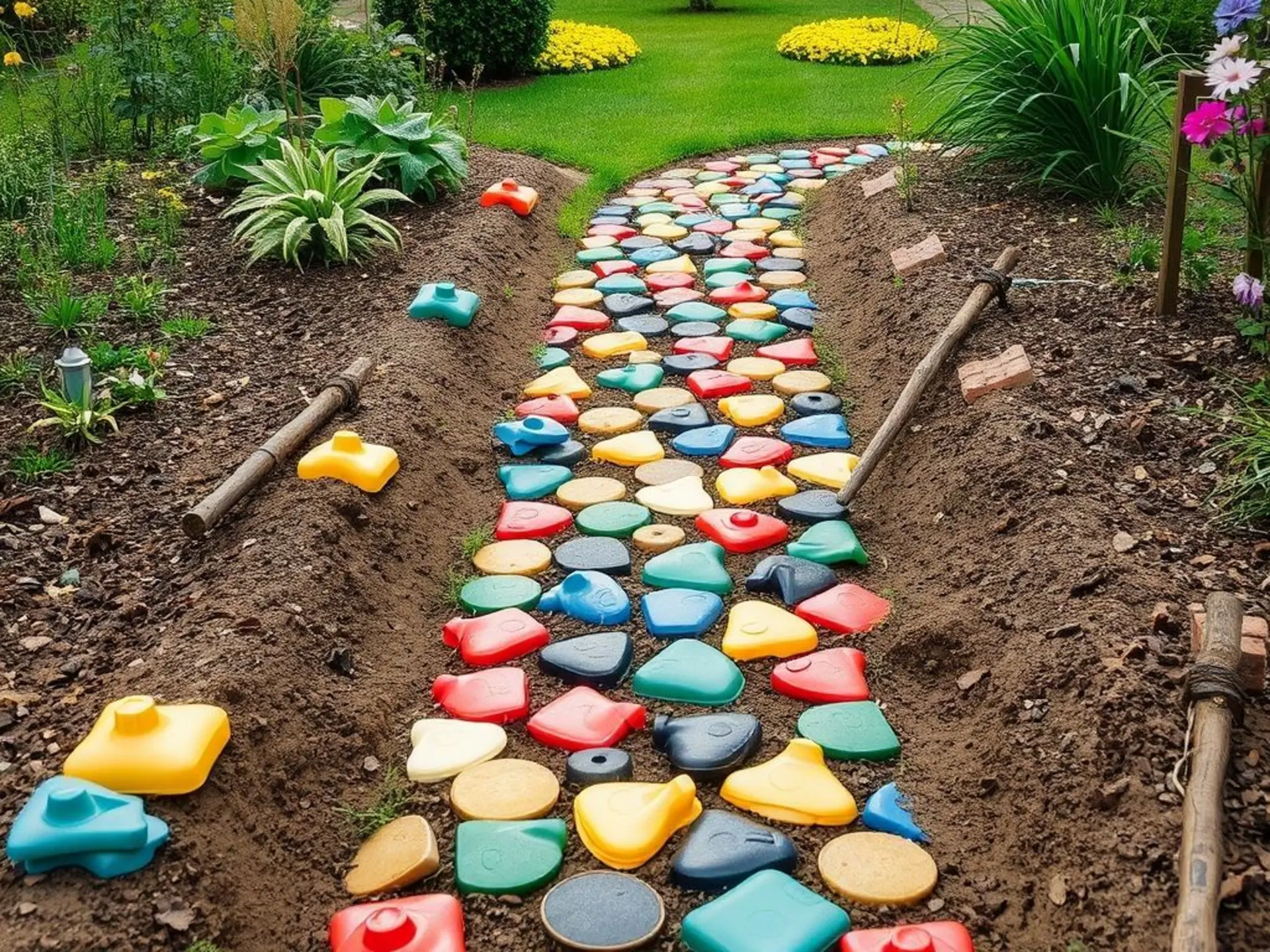 DIY: Строим дорожки на участке из доступных материалов