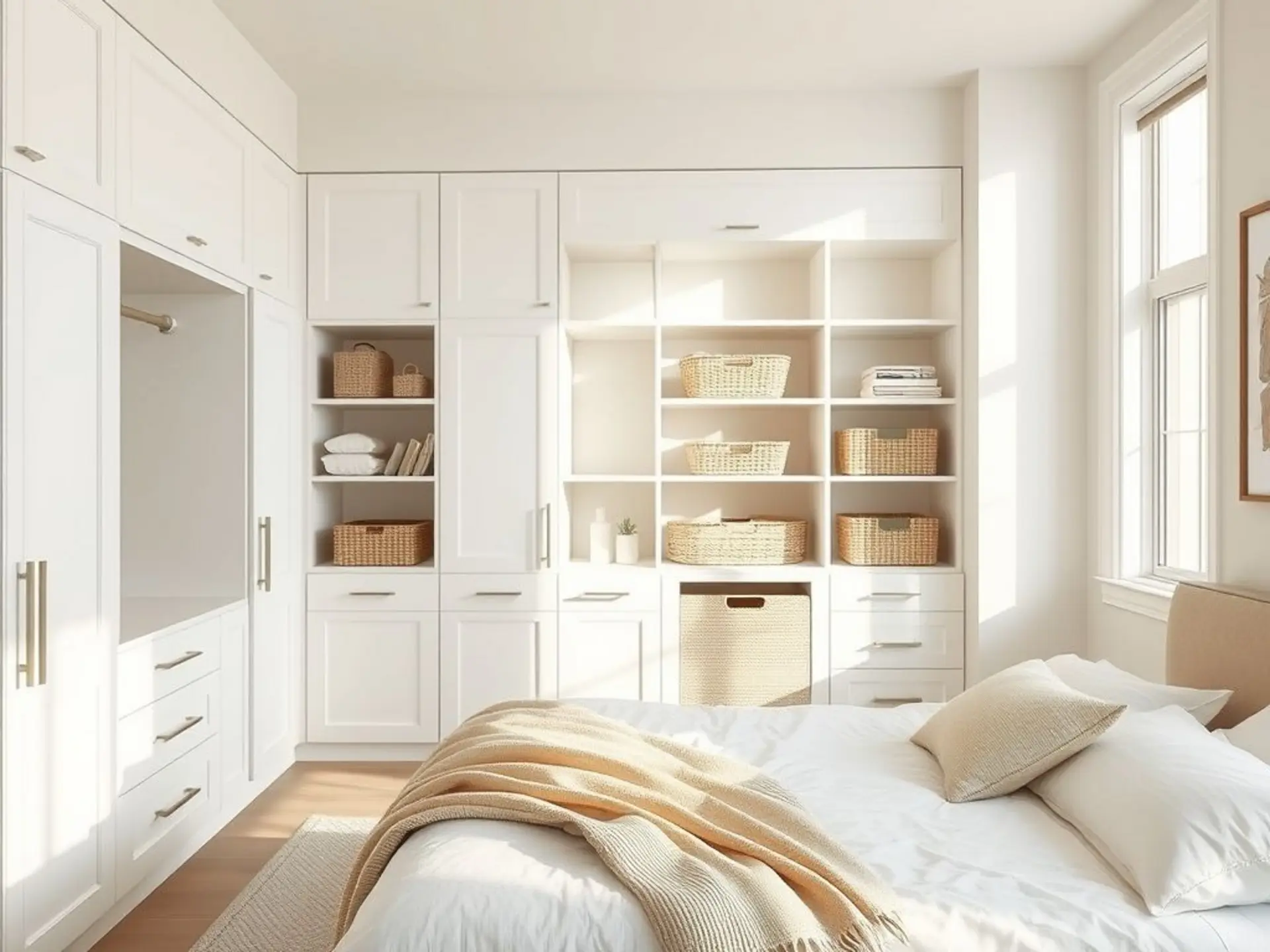 Умные решения для хранения в спальне: обзор современных идей