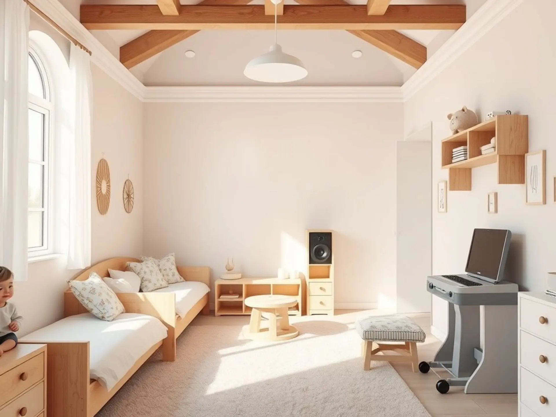 Белая детская комната: дизайн и идеи для ремонта