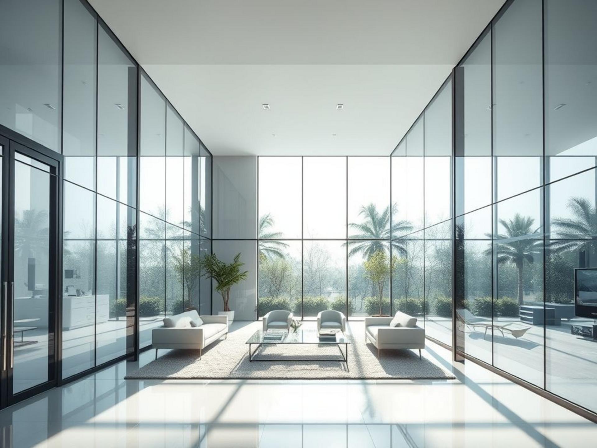 Стекло в дизайне интерьера: современные решения и тренды