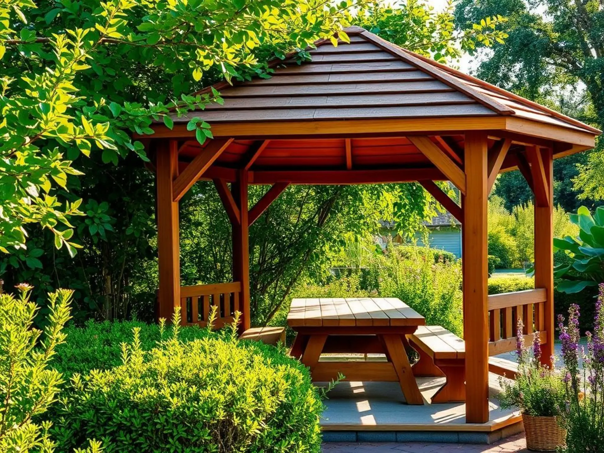 Строительство и обустройство загородных беседок: идеи и решения