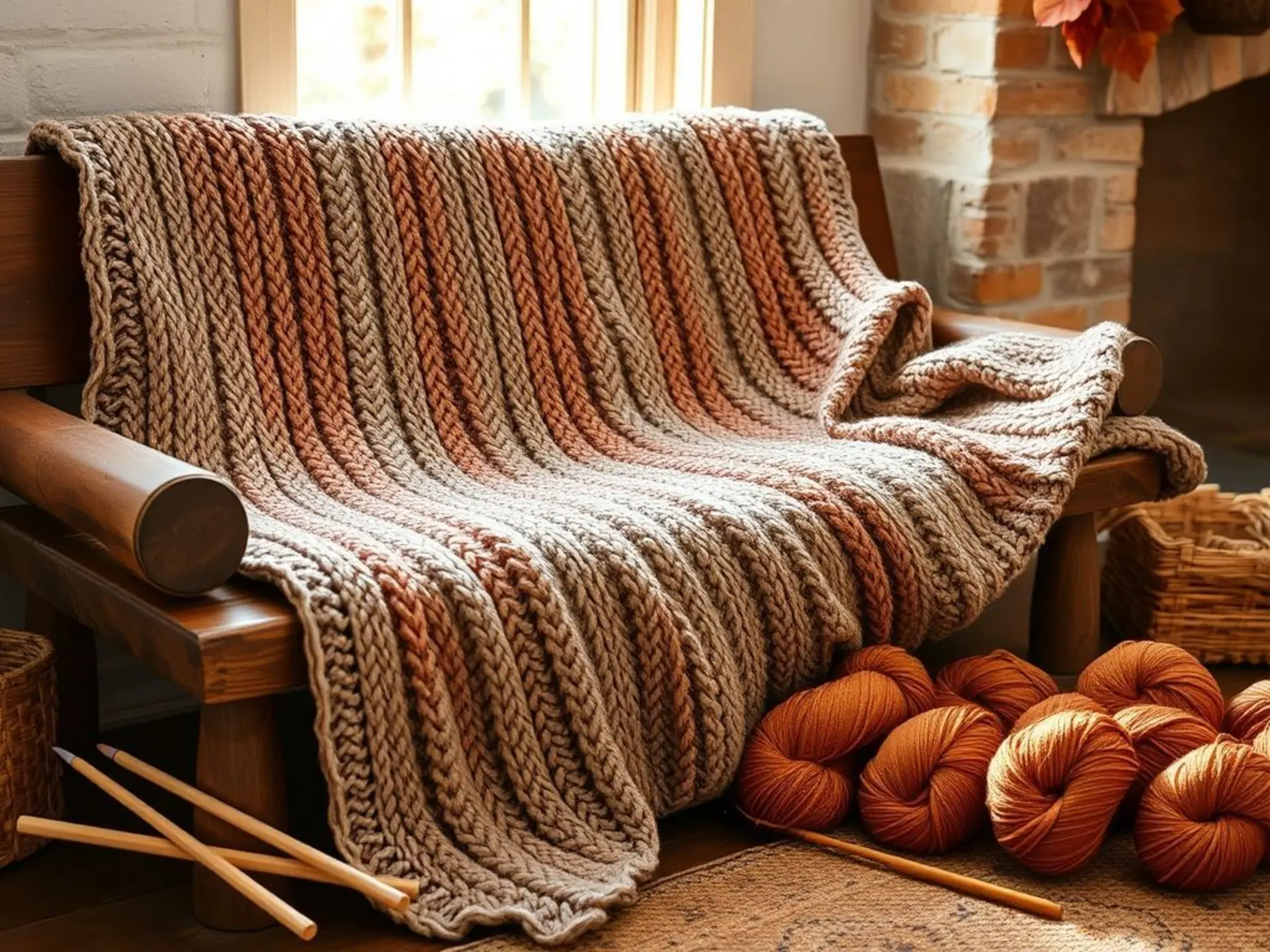 Как связать плед спицами: пошаговая инструкция для начинающих