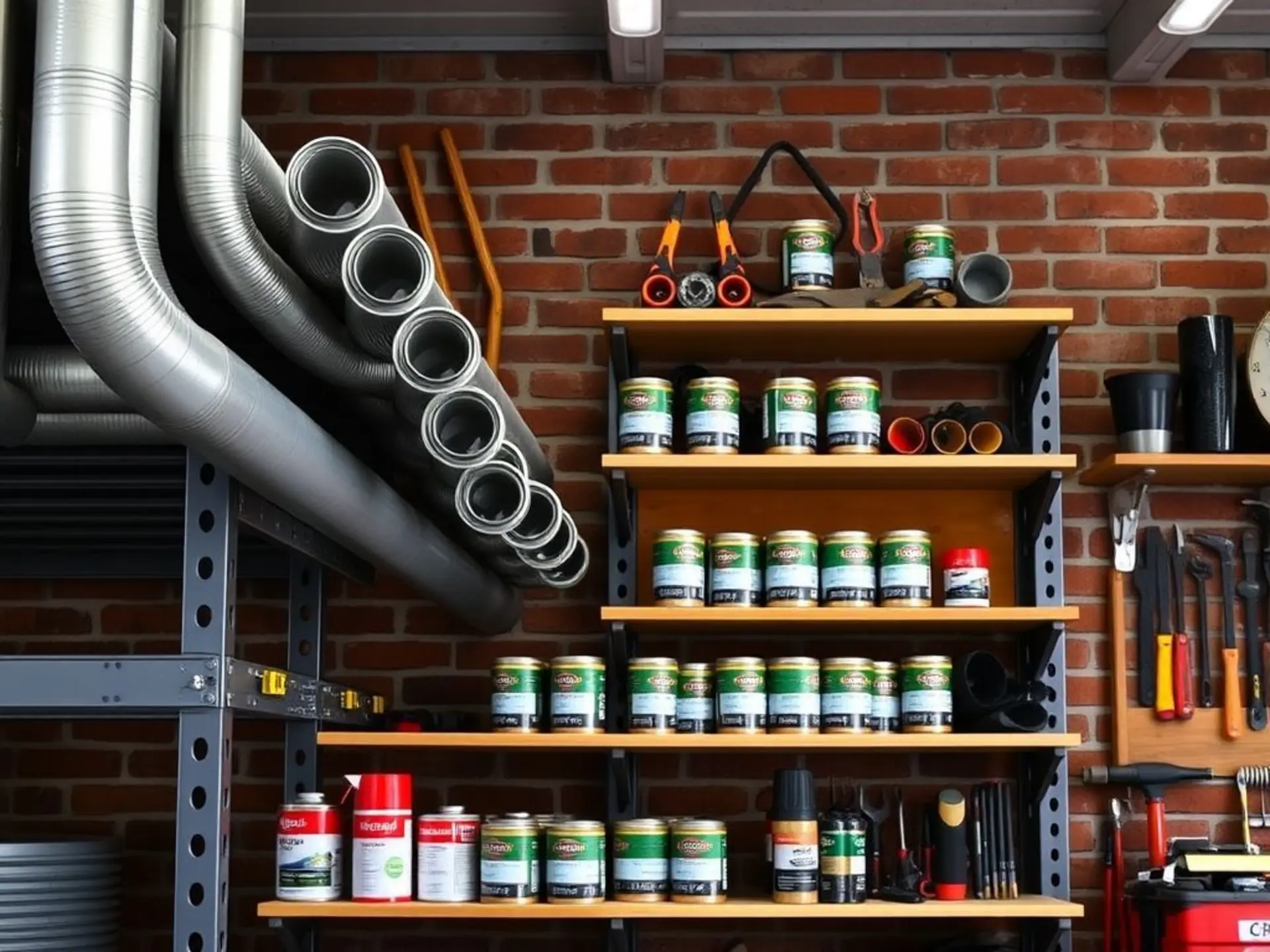 Строим и монтируем: полки для гаража из профиля своими руками