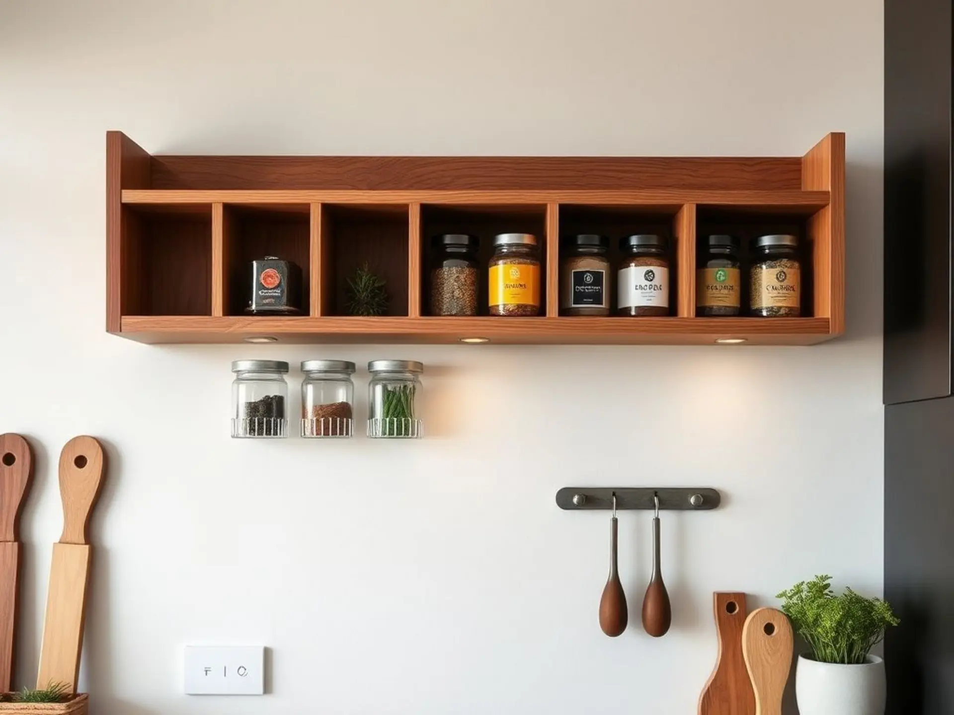 Строительные работы: создаем функциональную полку для хранения специй