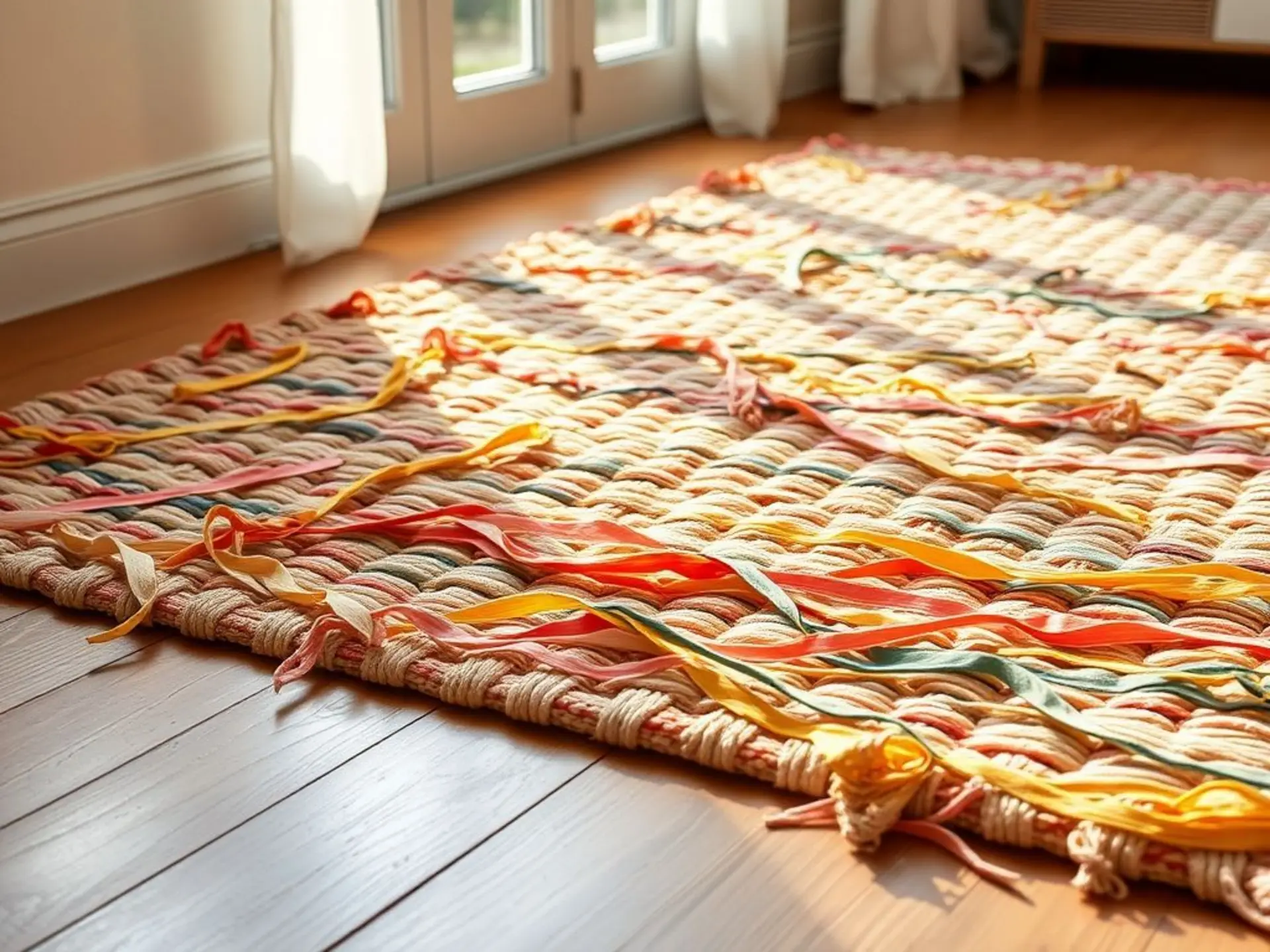 DIY: Создаем уникальный коврик своими руками из ненужных вещей