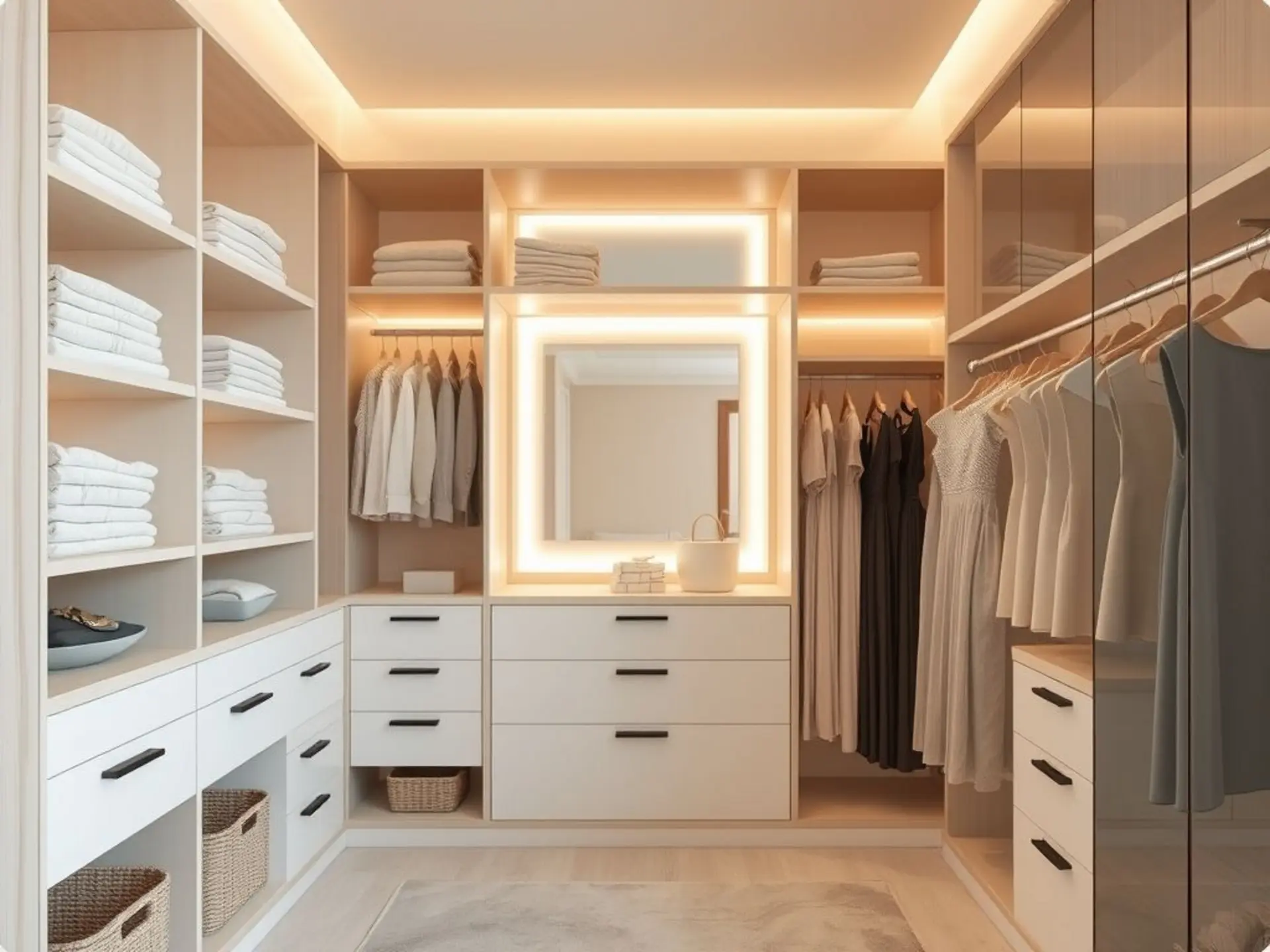 Планировка и дизайн гардеробных комнат: идеи для дома