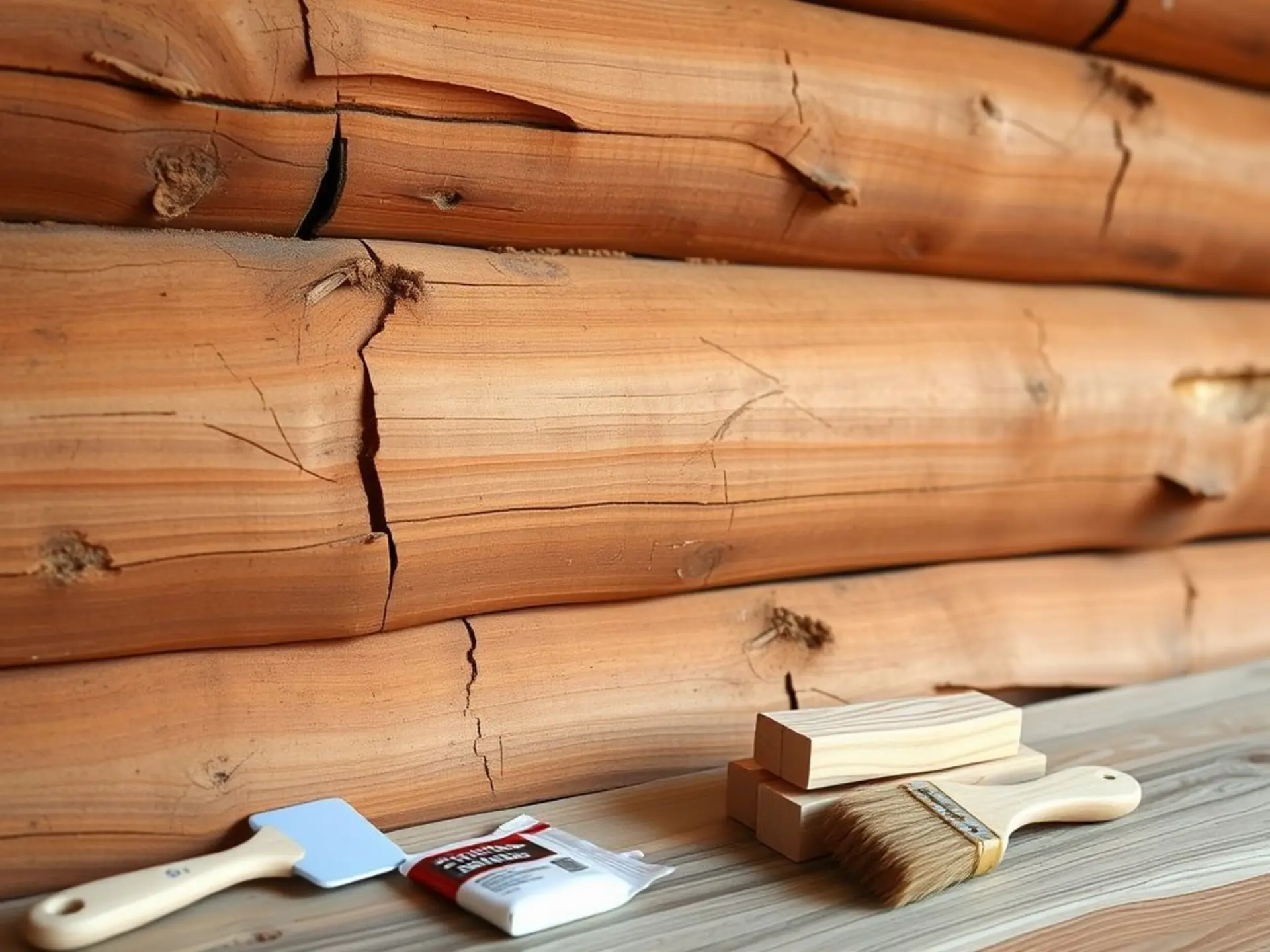 Ремонт деревянных домов: полное руководство по заделке трещин в бревнах