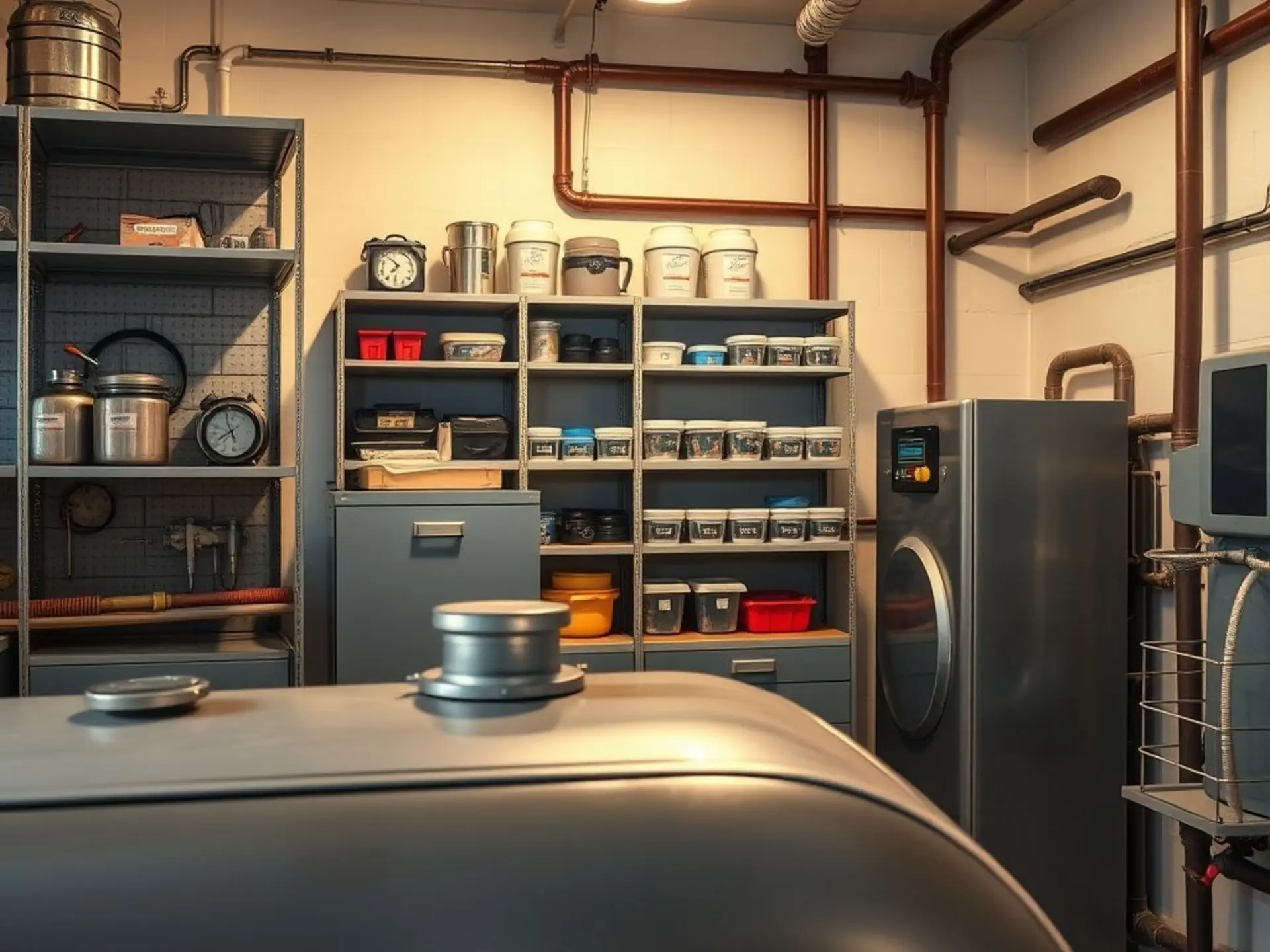 Обустройство котельной: выбор и сборка мебели