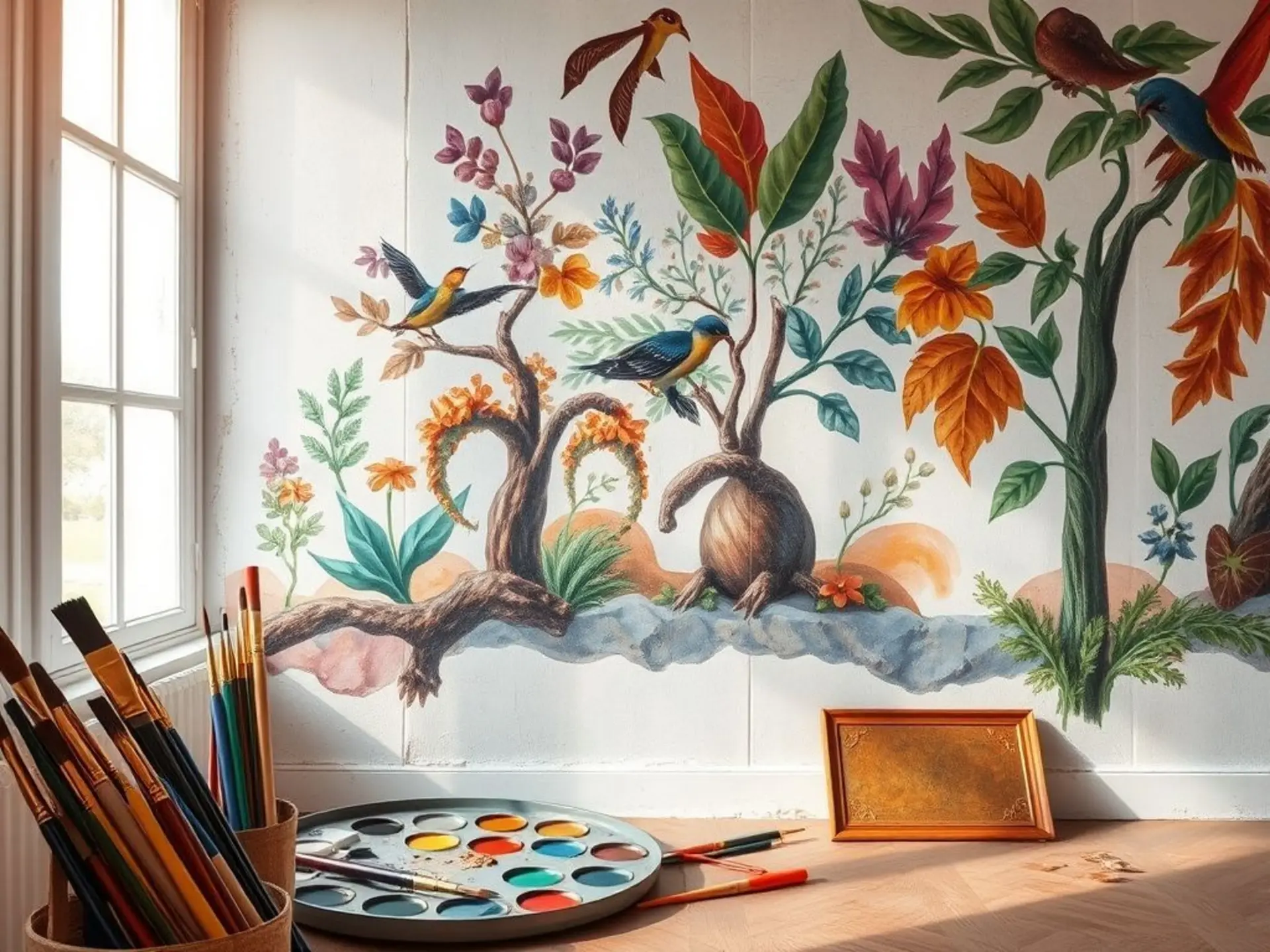 Мастер-класс по фрескам и росписи стен: техники и секреты